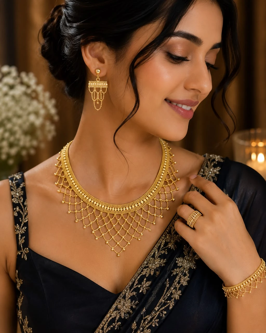 EVARA NOORJAAL 18K GOLD PLATED