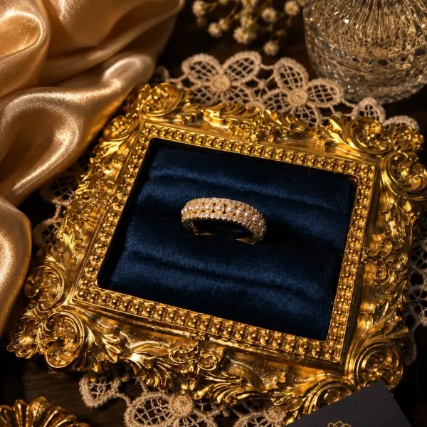 EVARA PEARLÉ ETERNITY RING