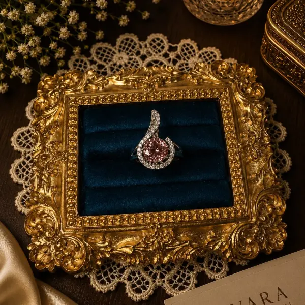 EVARA ROSÉ SERAPHINE RING