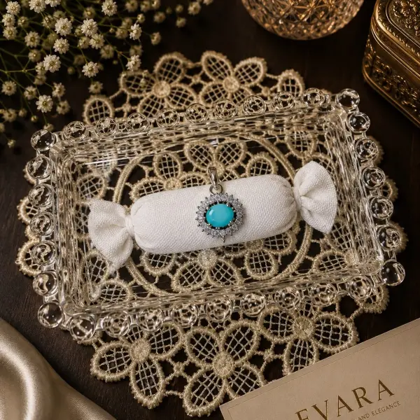 EVARA AZURE HALO RING